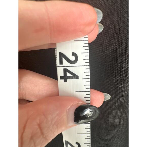 John Mark Pants Womens Medium Black Linen Cropped Button Pull On Beach Lagenlook - Picture 5 of 7